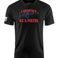 I Identify As A Pistol Short Sleeve Shirt Apparel and Accessories Black Cotton