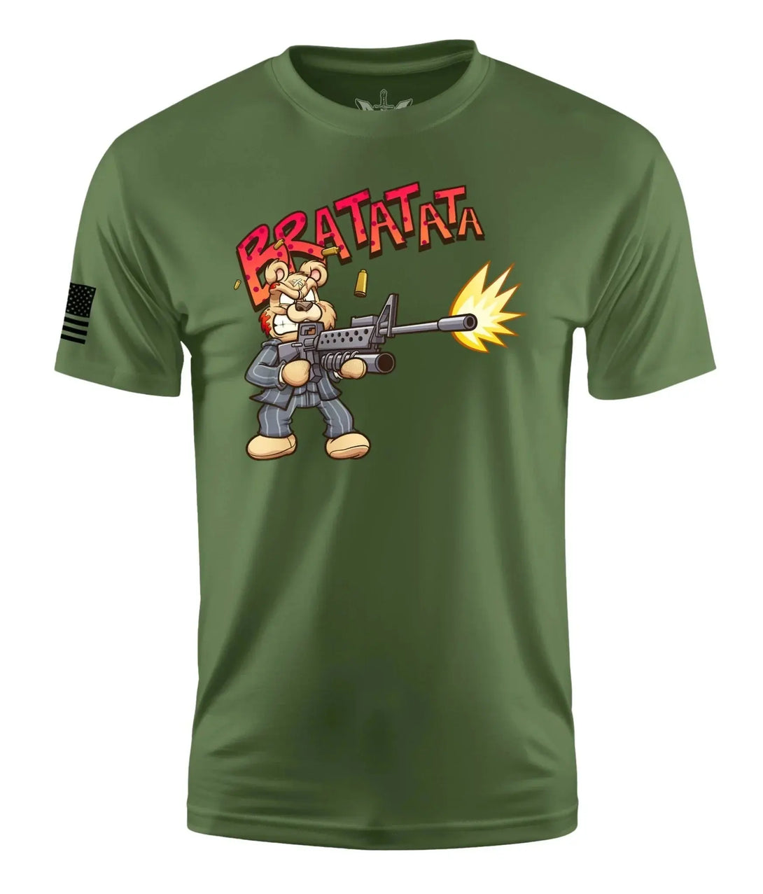 BEAR SHOOTING MEN'S SHORT SLEEVE SHIRT