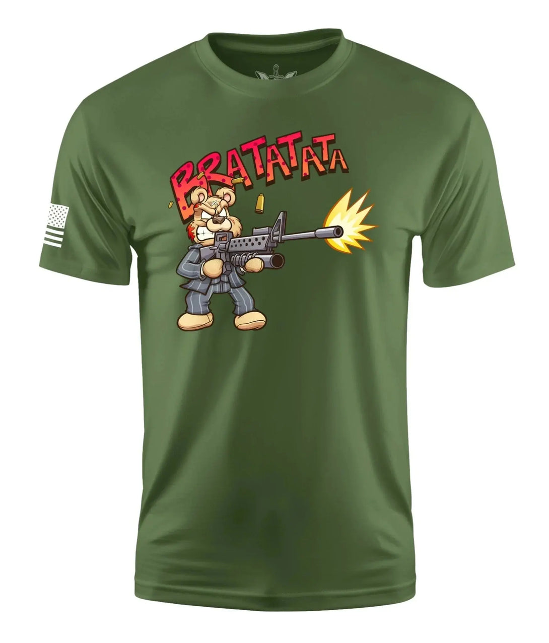 BEAR SHOOTING MEN'S SHORT SLEEVE SHIRT
