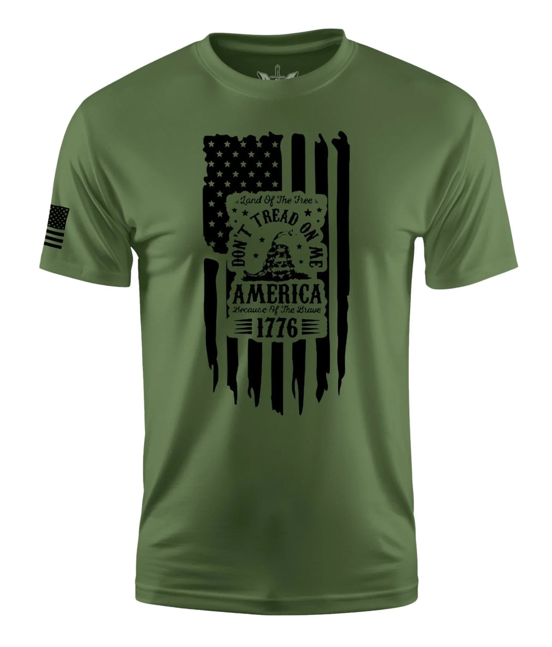 DON'T TREAD ON ME FLAG MEN'S SHORT SLEEVE SHIRT