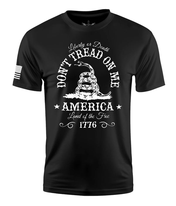 DON'T TREAD ON ME LIBERTY OR DEATH MEN'S SHORT SLEEVE SHIRT - variant_color