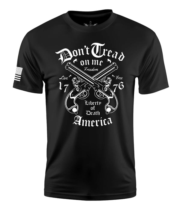 DON'T TREAD ON ME PISTOLS MEN'S SHORT SLEEVE SHIRT - variant_color