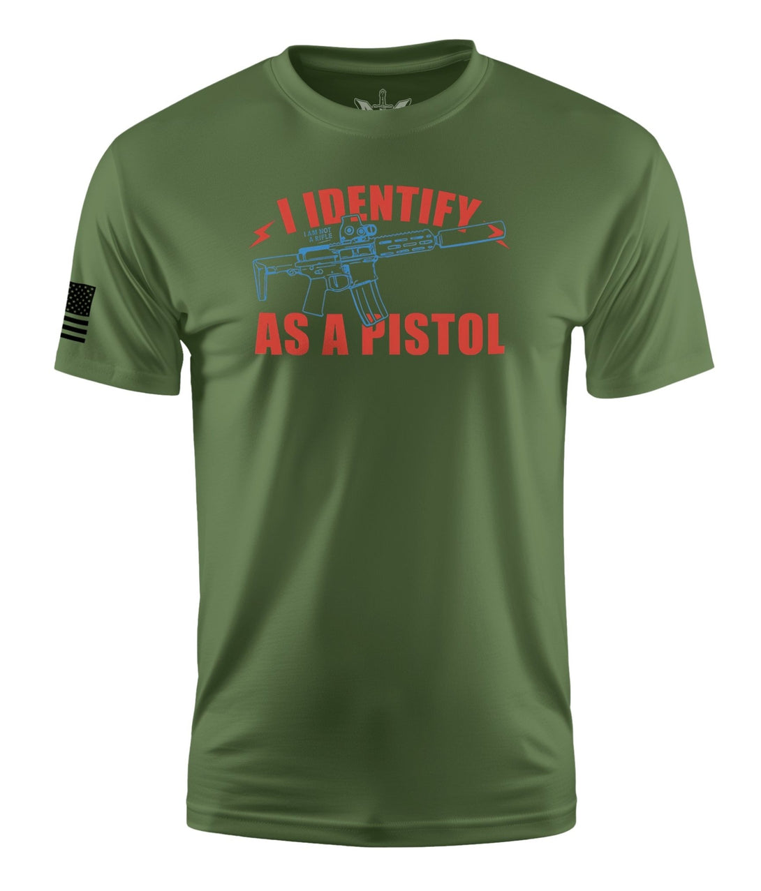 I IDENTIFY AS A PISTOL MEN'S SHORT SLEEVE SHIRT