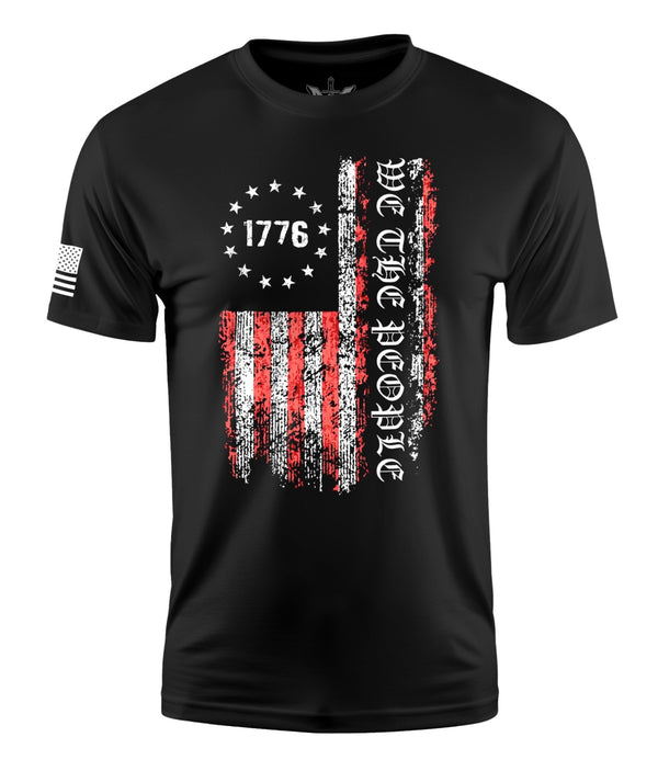 WE THE PEOPLE FLAG 1776 BETSY COLOR MEN'S SHORT SLEEVE SHIRT - variant_color