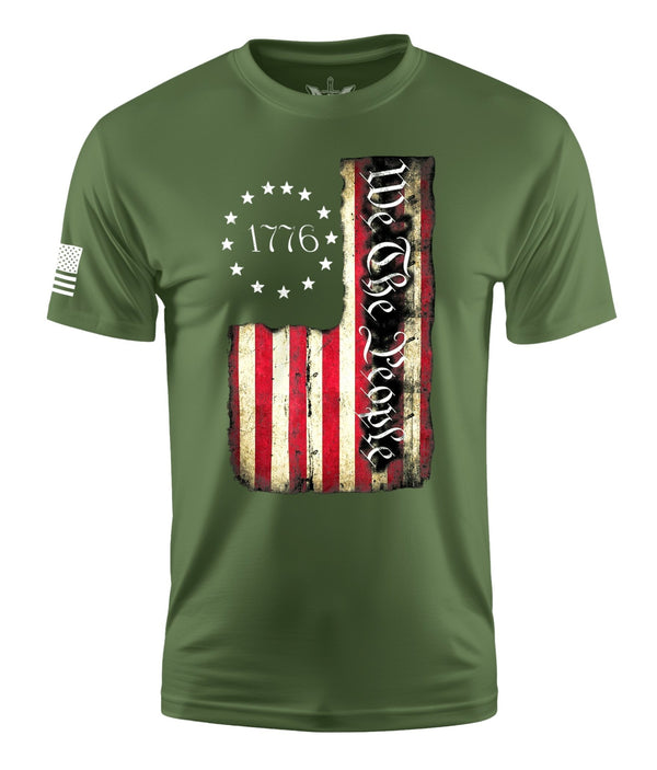 WE THE PEOPLE FLAG COLOR MEN'S SHORT SLEEVE SHIRT - variant_color